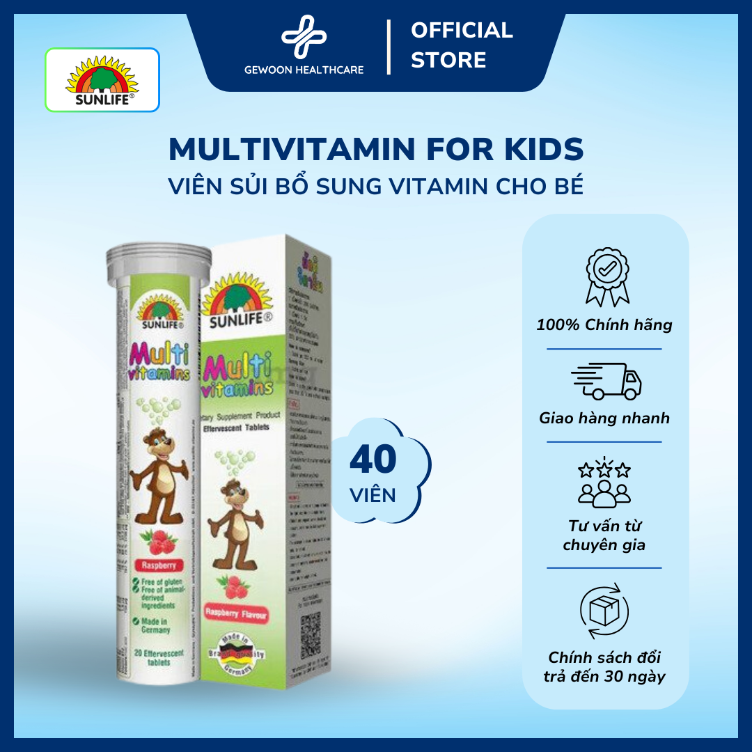Sunlife Sủi trẻ em Multivitamin