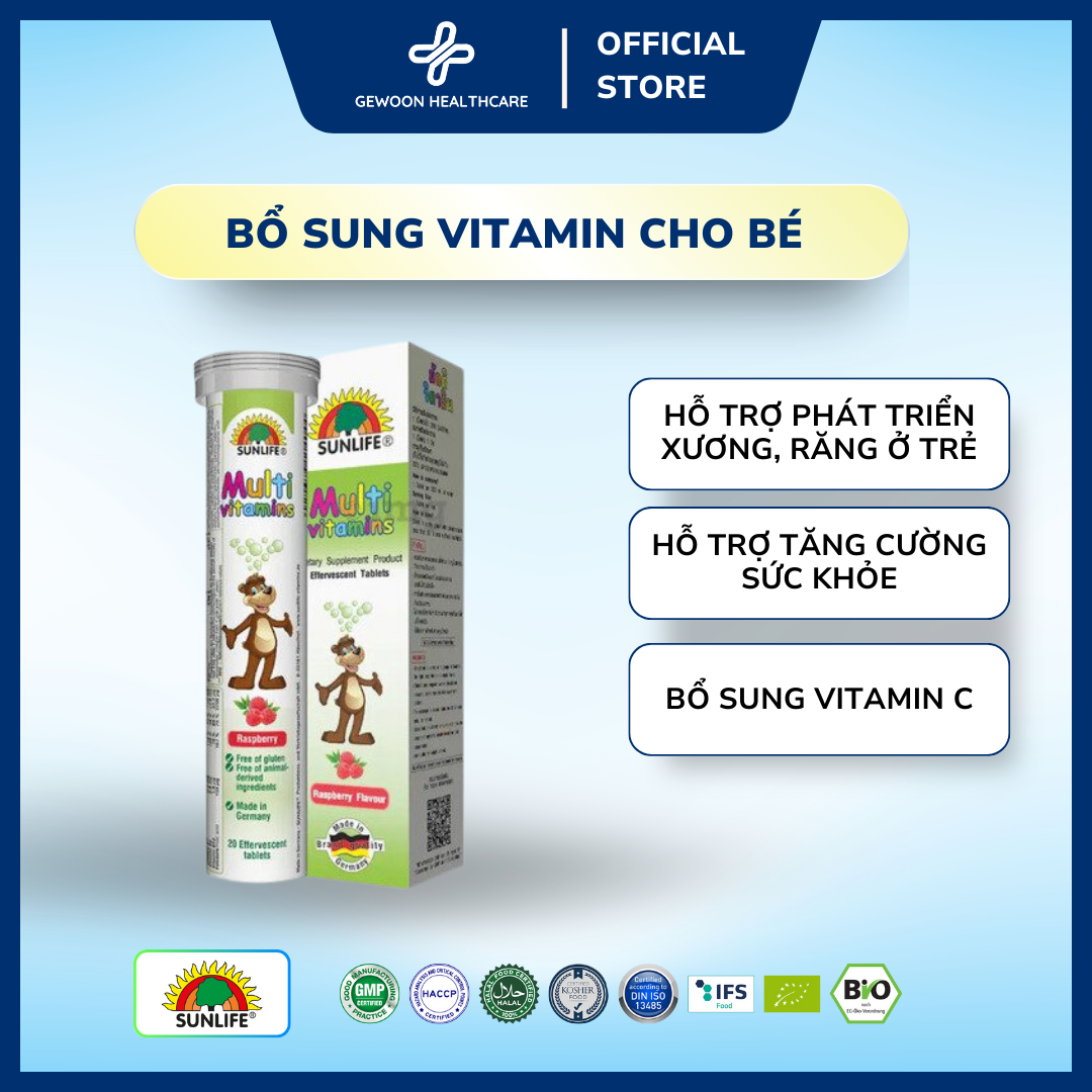 Sunlife Sủi trẻ em Multivitamin